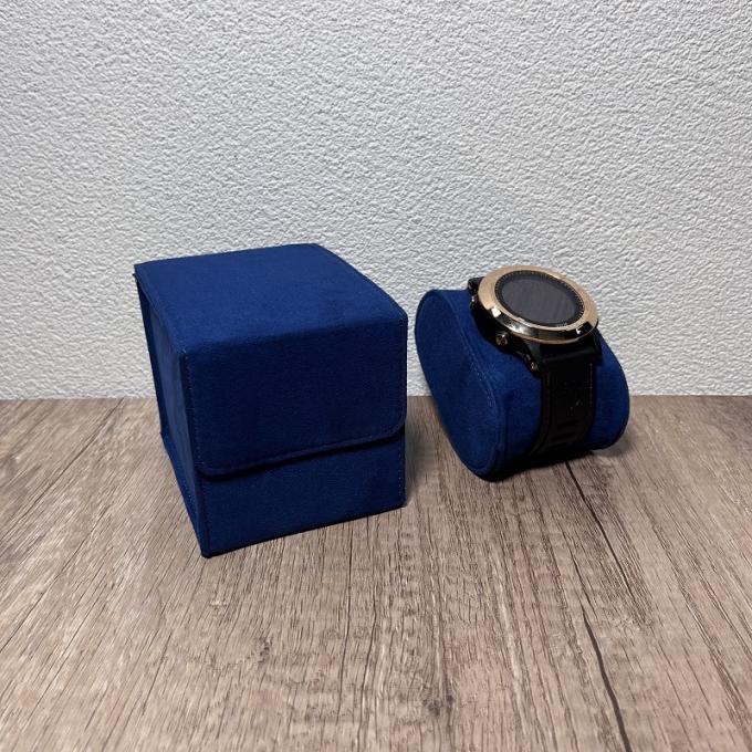 বিশেষ নীল Suede বিলাসবহুল ঘড়ি প্রদর্শন 6